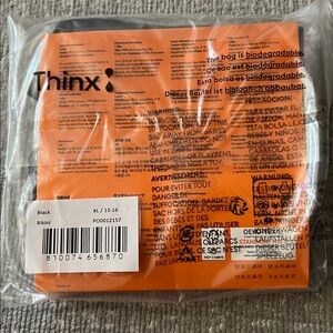 Thinx Black All Day Bikini Period Underwear - Teen